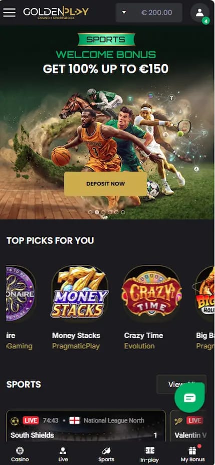 Goldenplay sport en