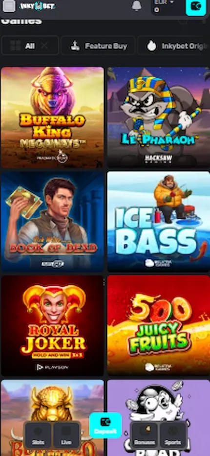 Inkybet casino en