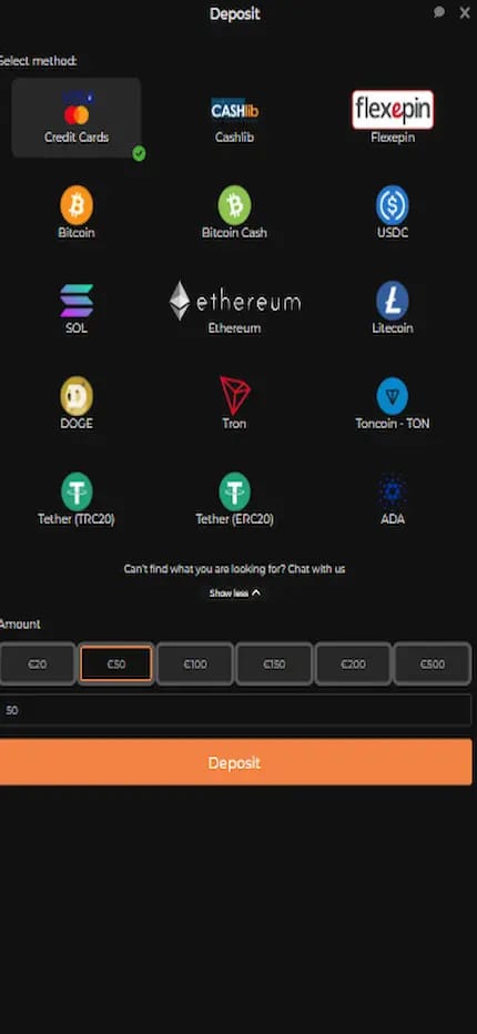 payment methods
