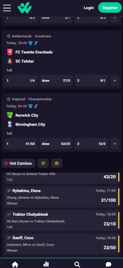 Hiperwin sportsbook for Irish bettors, hot combos and top events alongside outright football markets