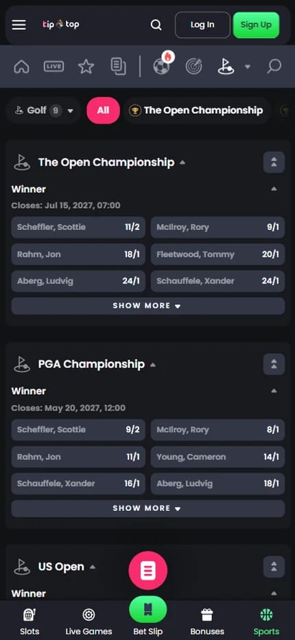 Irish open