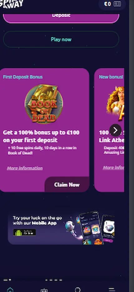 Spin away casino