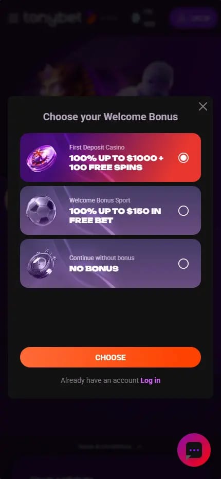 Tonybet casino