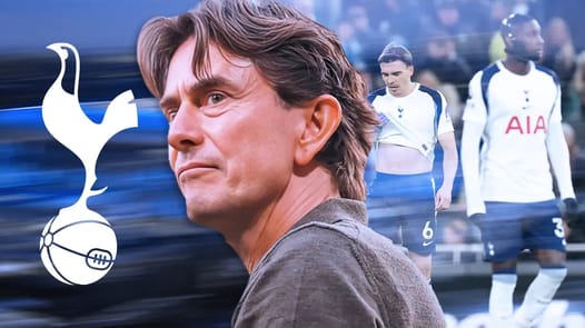 banner-depicting-the-pressuer-mounting-on-thomas-frank-as-spurs-boss