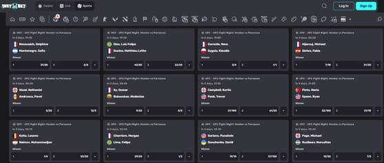 Inky-bet-ufc-page